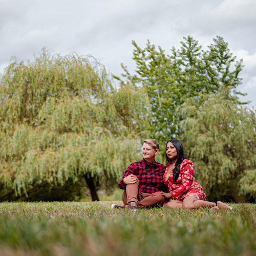 engagement lgbt photo session in a lake in vancouver canada