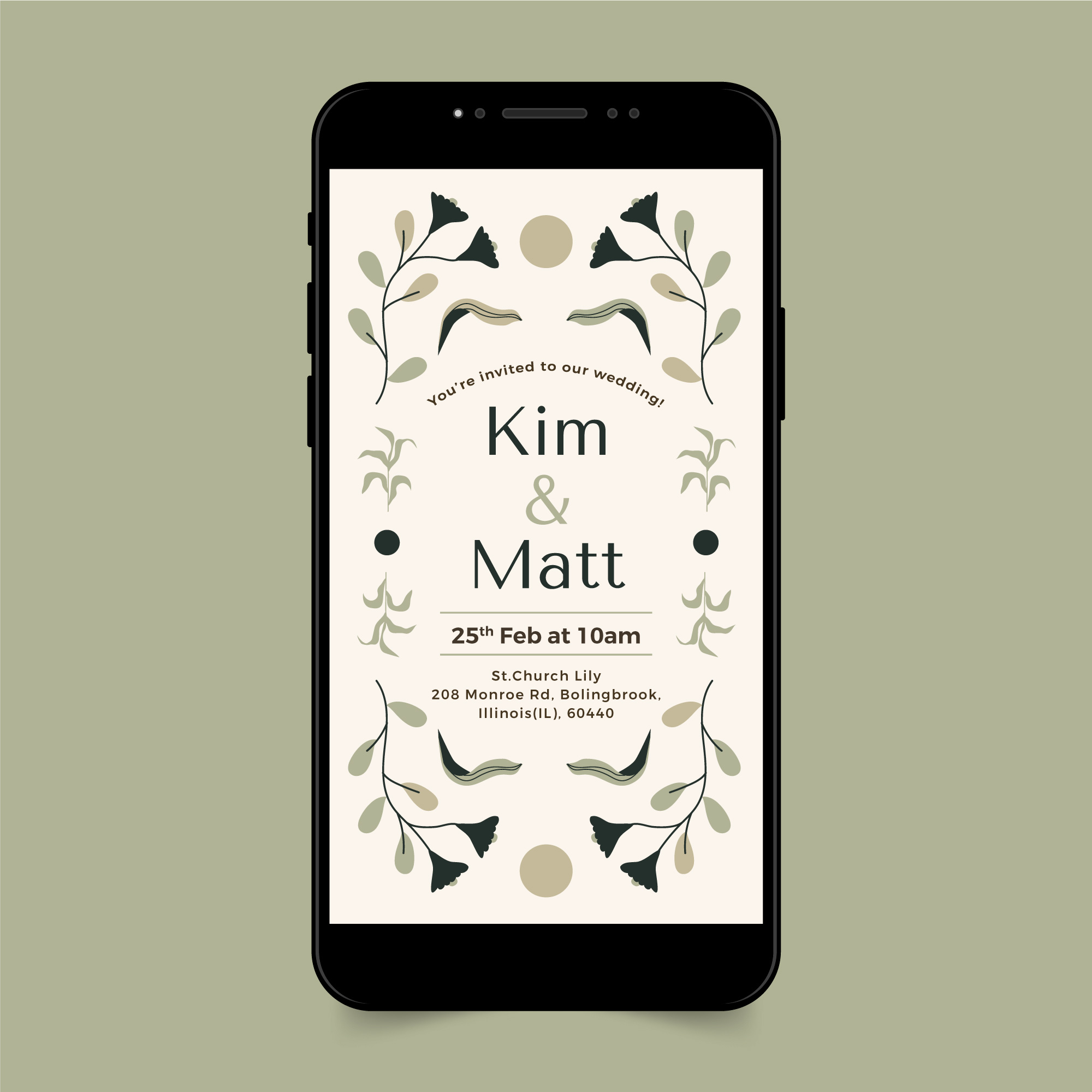 digital wedding invitation